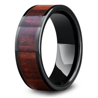 Muskoka - Men's Wooden Wedding Ring Black