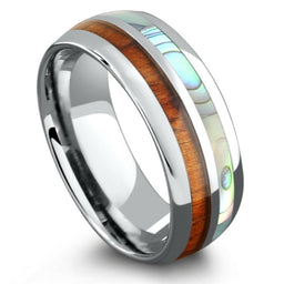 Ocean Wood - Half Abalone & Half Koa Wood (8mm)