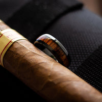 Men's Black Wooden Wedding Bands