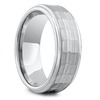 Men's Hammered Wedding Ring