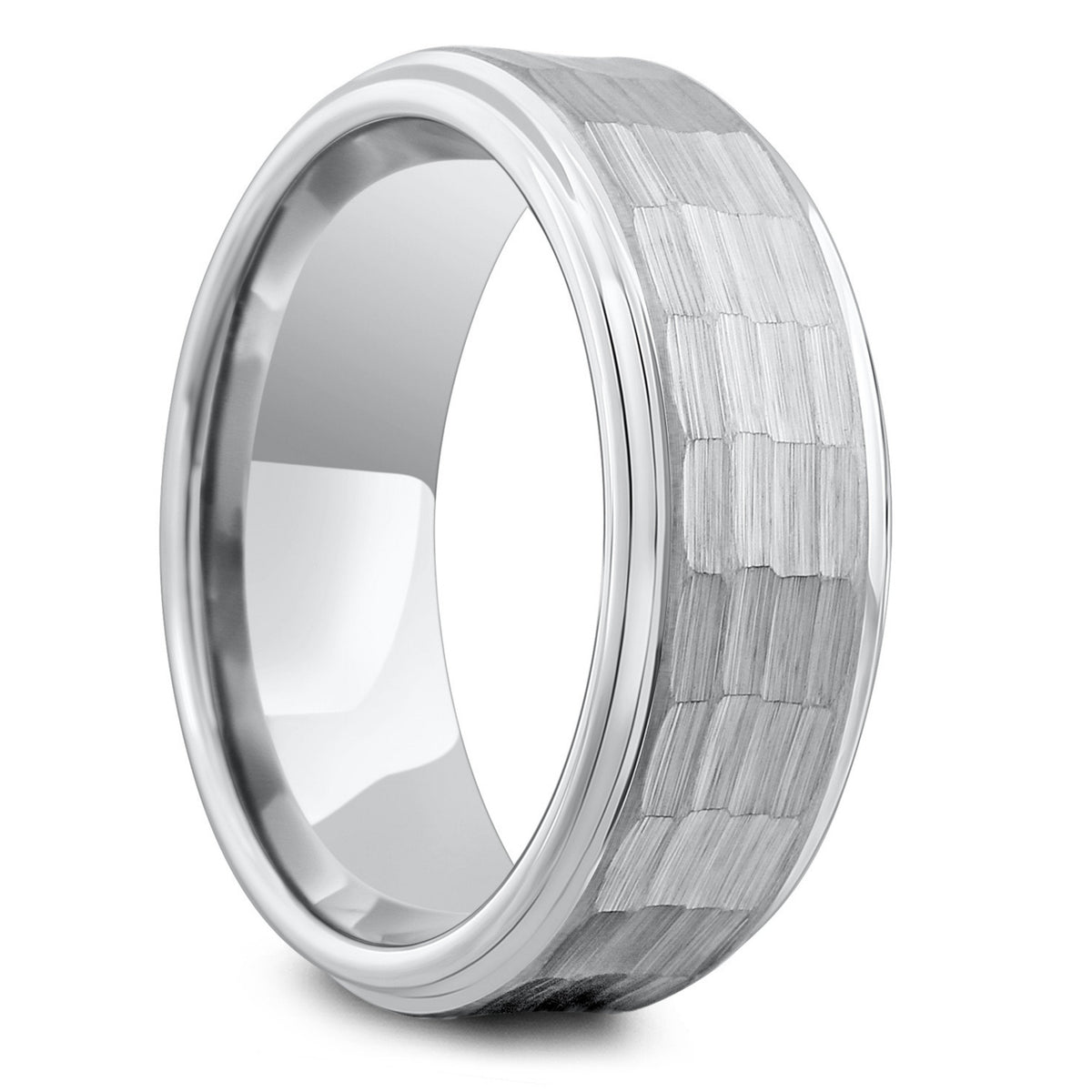 Men's Hammered Wedding Ring