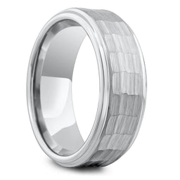 Men's Hammered Wedding Ring
