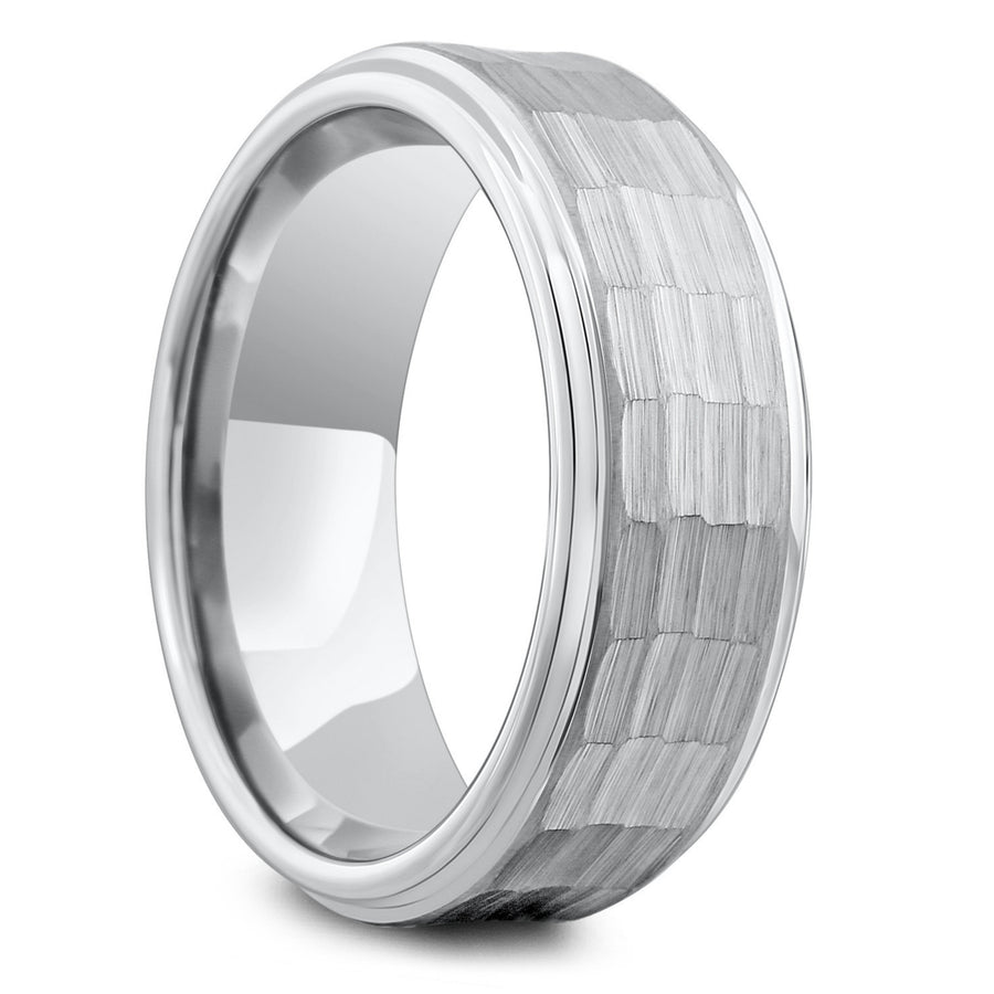 Men's Hammered Wedding Ring