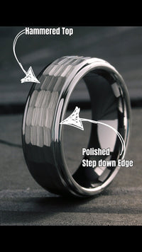 The Hammered Wedding Ring