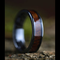 Men's Muskoka Ring - Men's Black Wooden Wedding Band (3000 x 3000 px)