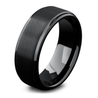 Mens Wedding Ring All Black