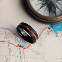Mens Black Wooden Rings