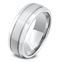 Mens Class Silver Wedding Band