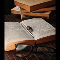 The Opal Wooden Barrel Ring Black