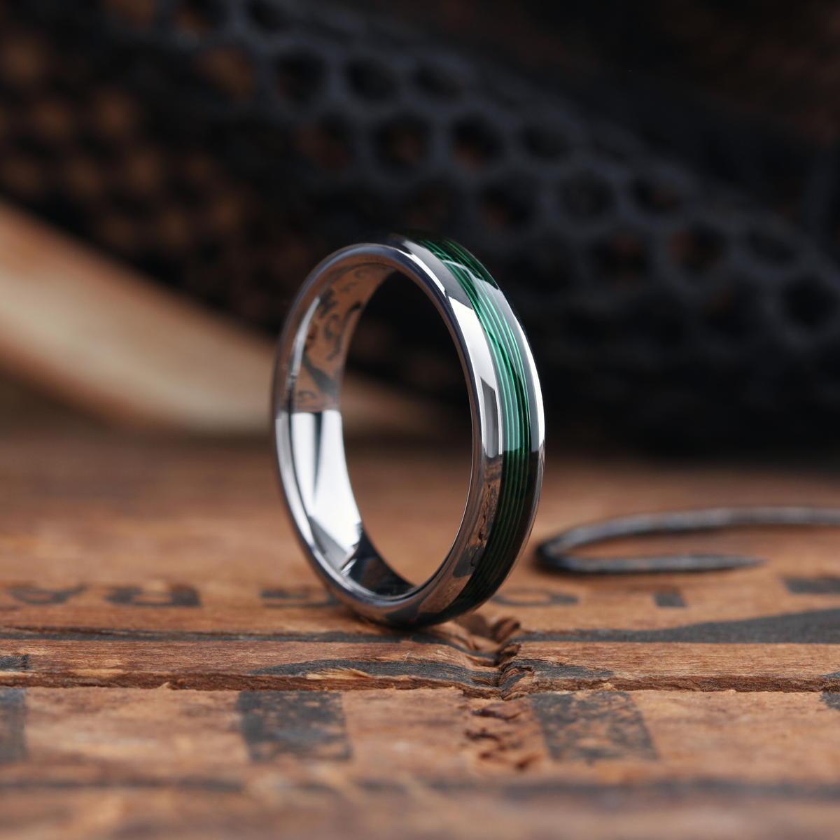 Women's Green Fishing Line Ring - Northern Royal